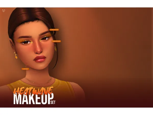 Maxis Match Heatwave Makeup set(Download) by TwistedCat - The Sims 4 Custom Content