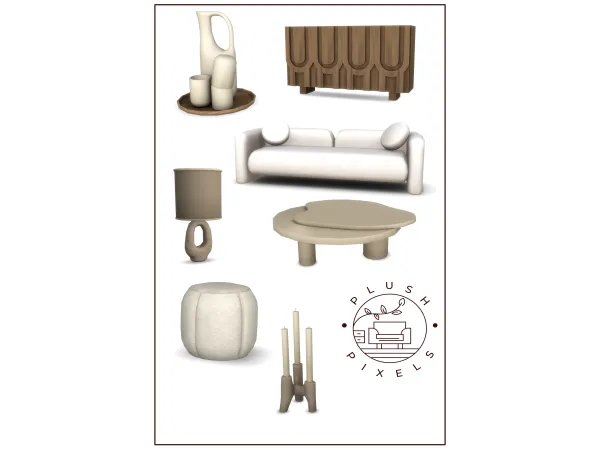 Mix Calm Part 1 by Plush pixels - The Sims 4 Custom Content