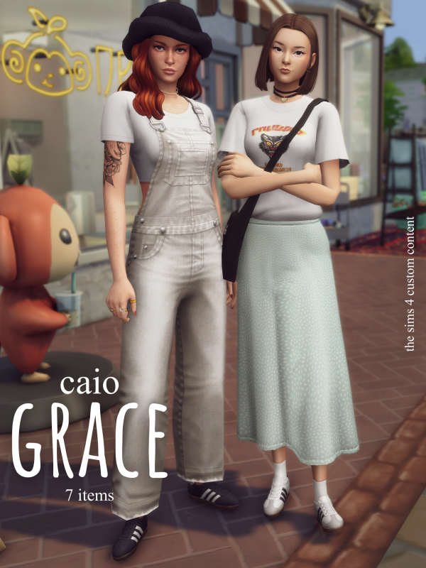 Maxis Match Grace A 7 items set by simsfinds - The Sims 4 Custom Content
