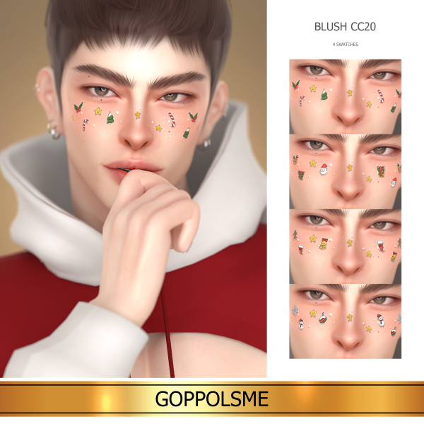 Alpha GPME GOLD Blush CC20 by simsfinds - The Sims 4 Custom Content