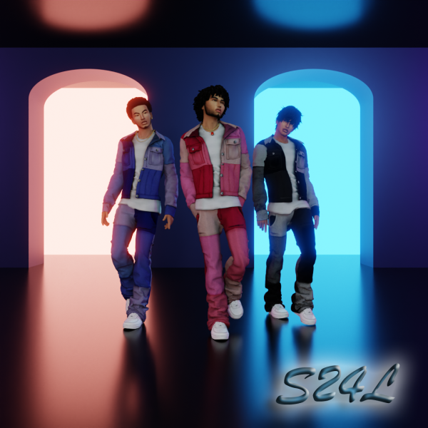 Alpha Patchwork Denim Set by simsfinds - The Sims 4 Custom Content