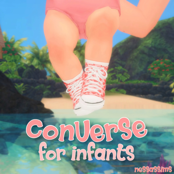 Alpha Converse for infants by nessassims - The Sims 4 Custom Content