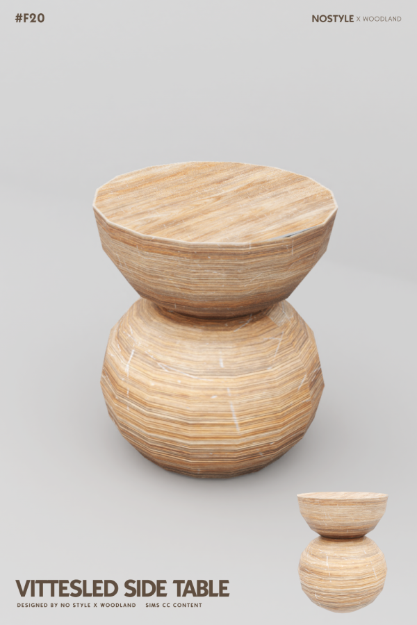 Mix VITTESLED SIDE TABLE by simsfinds - The Sims 4 Custom Content