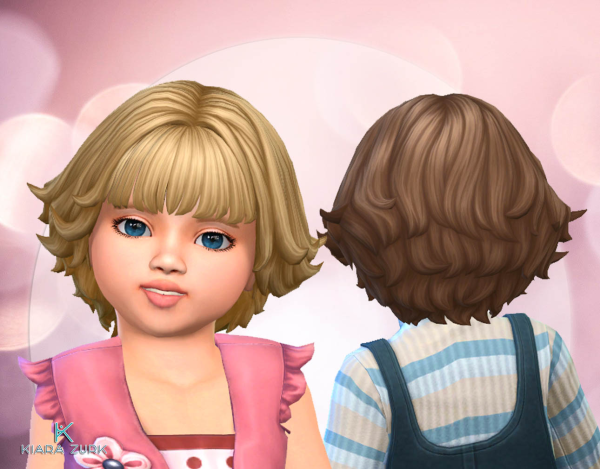 Maxis Match Jordana Hairstyle with Bangs for Toddlers by simsfinds - The Sims 4 Custom Content