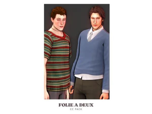 Maxis Match Folie A Deux Pack (Updated) by AdrienPastel - The Sims 4 Custom Content