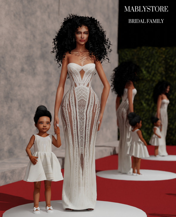 Alpha BRIDAL FAMILY by simsfinds - The Sims 4 Custom Content