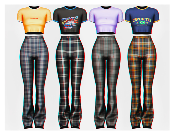 Fromis T Shirt Pants byPlbsims by simsfinds - The Sims 3 Custom Content