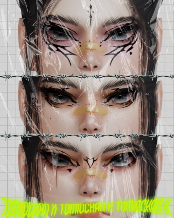 Alpha GOTHIC EYELINER TOMIOCHAN by simsfinds - The Sims 4 Custom Content