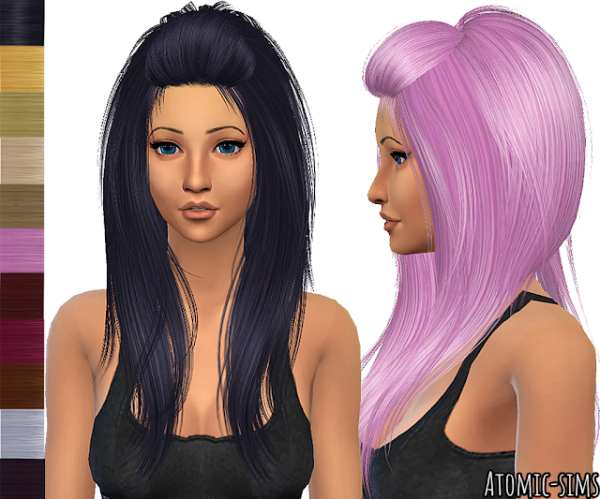 Alpha Peggyzone hair 5723 by simsfinds - The Sims 4 Custom Content