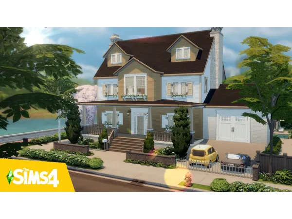 Maxis Match Traditional American family house by simsfinds - The Sims 4 Custom Content