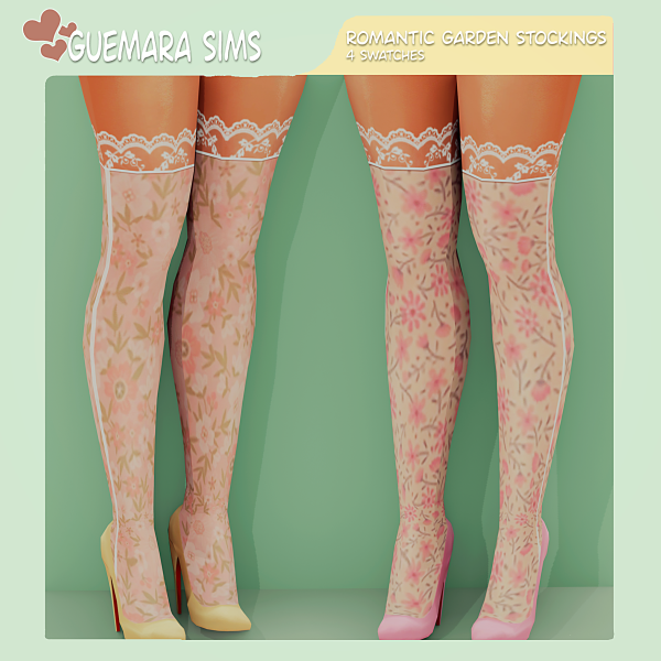 Maxis Match Romantic Garden stockings (Public now) by simsfinds - The Sims 4 Custom Content