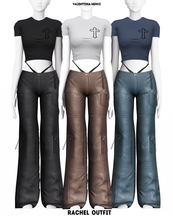 Alpha Rachel Outfit by valentinamuniz - The Sims 4 Custom Content