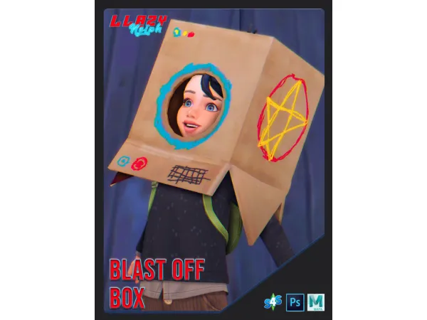 Blast Off Box (Kids Homemade Helmet) by llazyneiph