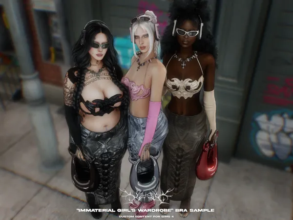 Alpha Klubb Immaterial Bra Sample - The Sims 4 Custom Content