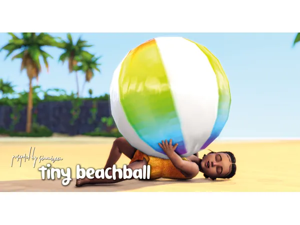 Maxis Match Tiny Beachball by simmireen - The Sims 4 Custom Content