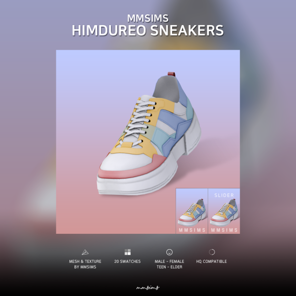 Alpha MMSIMS Himdureo Sneakers by simsfinds - The Sims 4 Custom Content