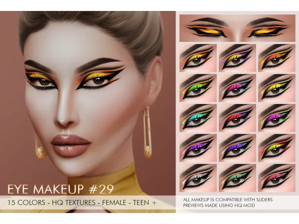 Alpha FARIS MAKEUP SET by Jul_Haos - The Sims 4 Custom Content