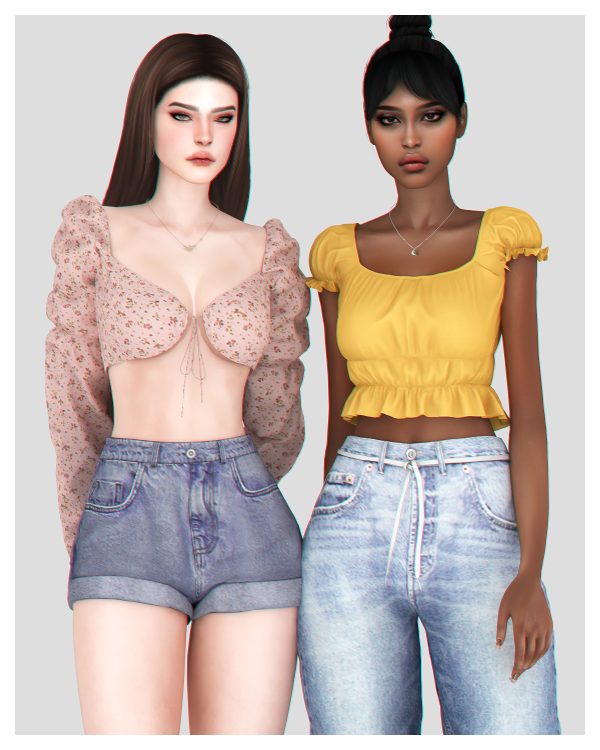 Alpha Spring Tops Collection by BackTrack - The Sims 4 Custom Content