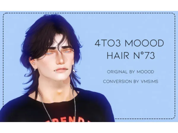 4to3 Moood Hair N73 by VMSims - The Sims 3 Custom Content