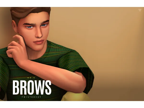 Maxis Match Eyebrows Set NO6(Download) by TwistedCat - The Sims 4 Custom Content