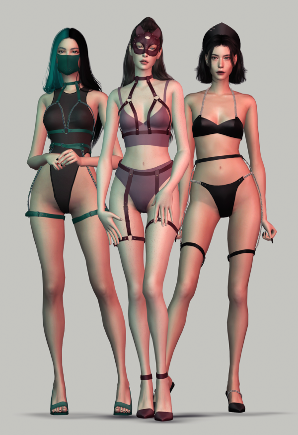 Alpha Lingerie set 23 by simsfinds - The Sims 4 Custom Content