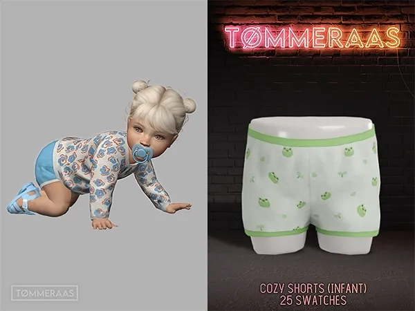 Alpha TØMMERAAS Cozy Shorts (Infant) (54) - The Sims 4 Custom Content