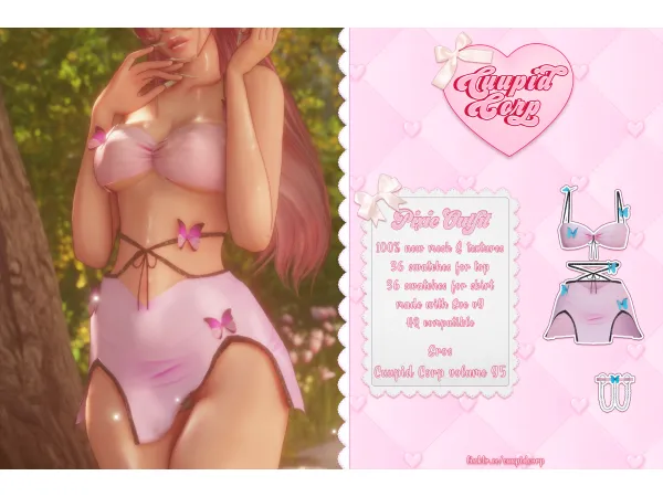 Alpha EROS Pixie Outfit 800 CUUPID by missme12 - The Sims 4 Custom Content