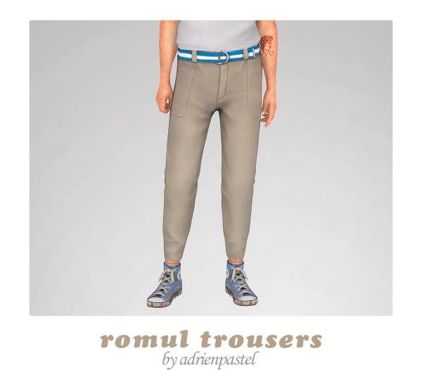 Maxis Match Romul Trousers by simsfinds - The Sims 4 Custom Content