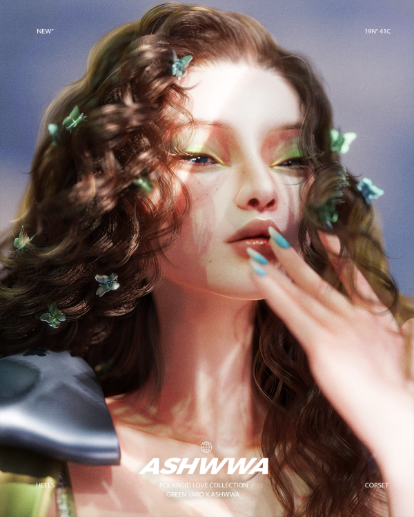 Alpha Polaroid Love collection01_Jade hairpins by simsfinds - The Sims 4 Custom Content