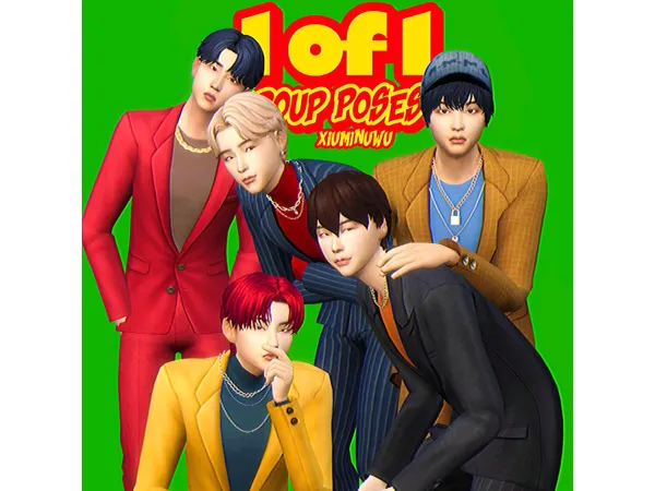 Maxis Match 1of1 Group Poses by 2AM Entertainment - The Sims 4 Custom Content