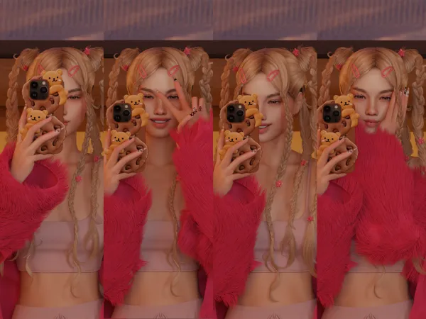 Alpha Bears and Cookies Pose Pack by simtographies - The Sims 4 Custom Content