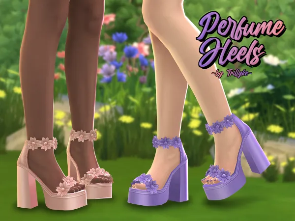 Maxis Match Perfume Heels by Trillyke - The Sims 4 Custom Content