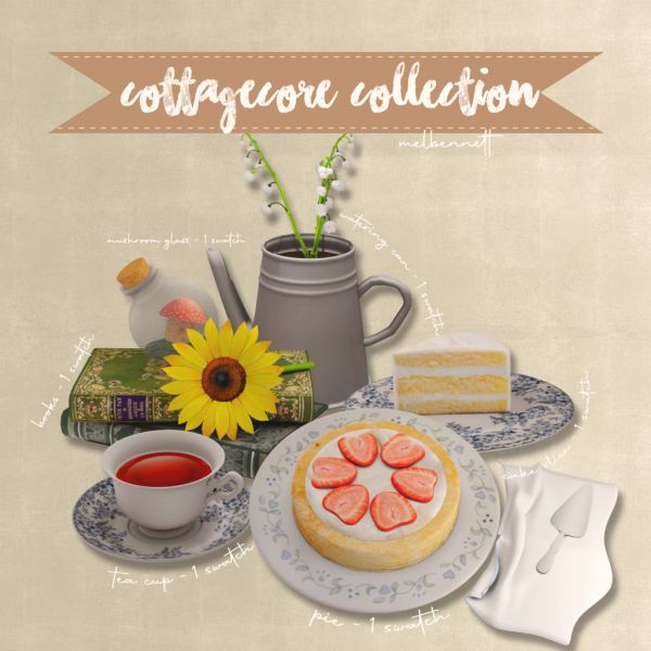 Alpha Cottagecore Collection by melbennett - The Sims 4 Custom Content
