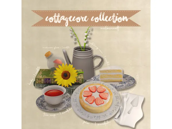 Alpha Cottagecore Collection - The Sims 4 Custom Content