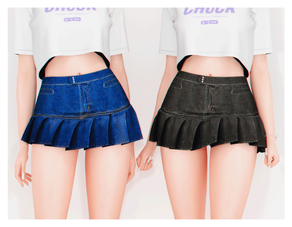 Alpha Spicy Skirt by plbsims - The Sims 4 Custom Content