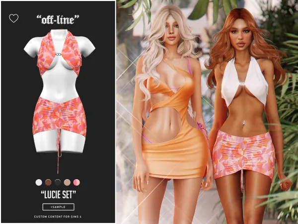 Alpha Off Line Lucie Set Sample - The Sims 4 Custom Content