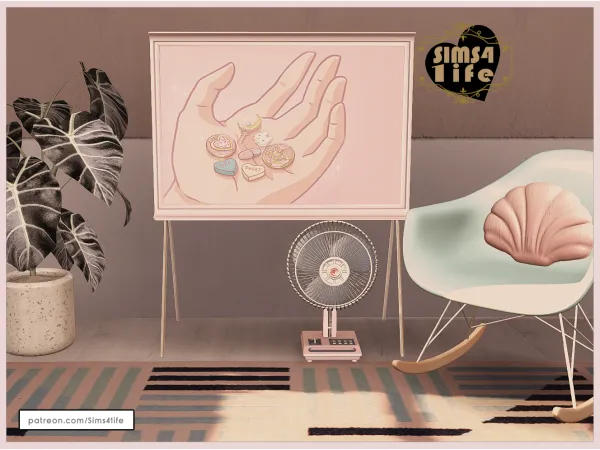 Maxis Match Functional TV by sims41ife - The Sims 4 Custom Content