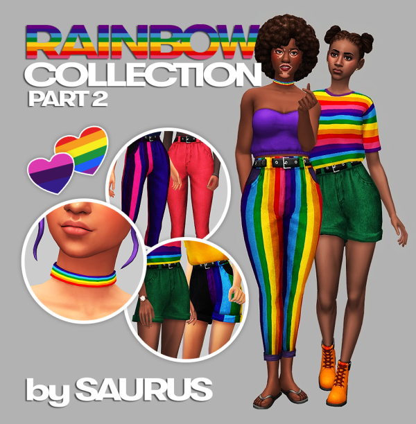 Maxis Match Rainbow Collection (Part 2) by simsfinds - The Sims 4 Custom Content