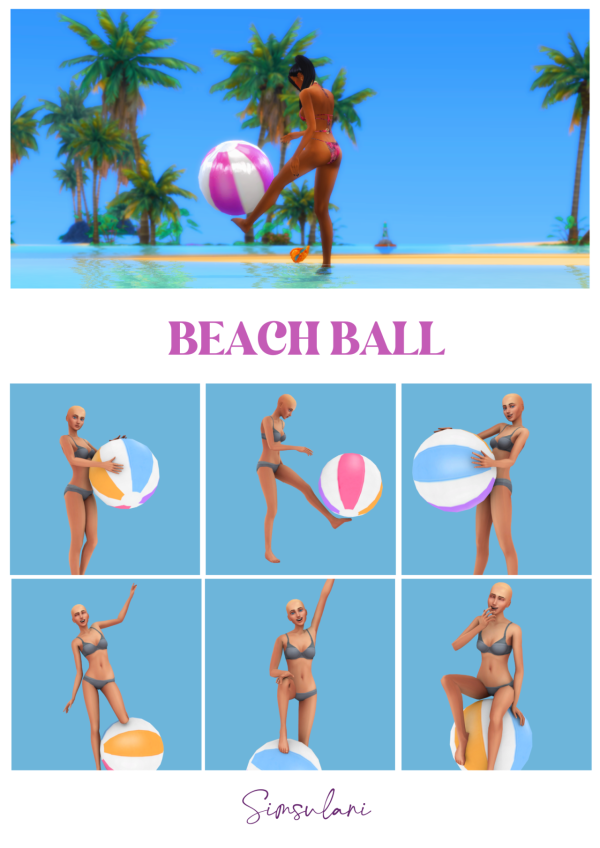 Maxis Match ARCHIVES POSES SUMMER 2022 by simsfinds - The Sims 4 Custom Content