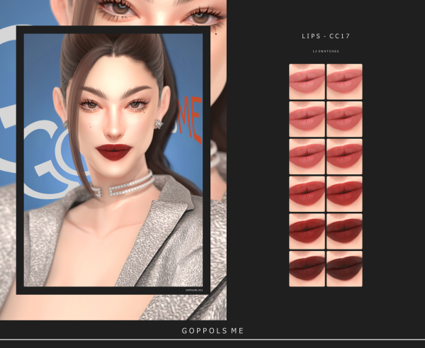 Alpha GPME GOLD Lips CC17 by simsfinds - The Sims 4 Custom Content