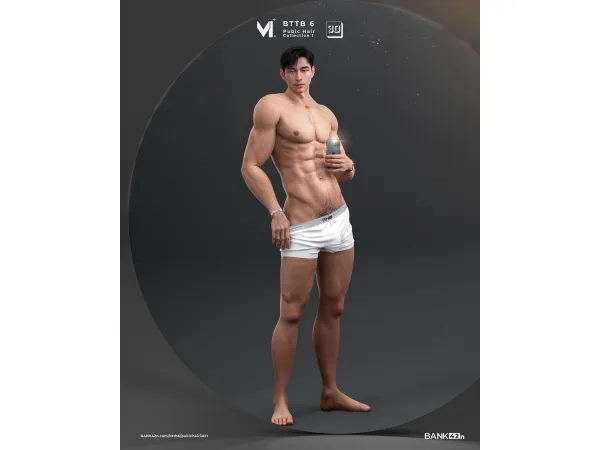 BTTB 6 Pubic Hair 3D for The Sims 4 + Wickedwhims