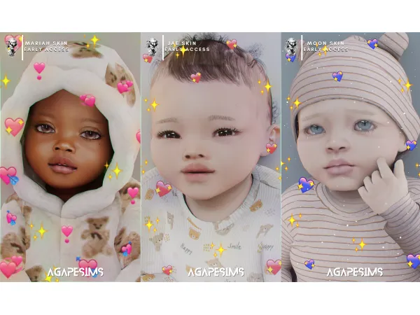 Alpha Mariah Jae and Moon Skin by simsfinds - The Sims 4 Custom Content