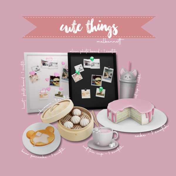 Mix Cute Things Collection by melbennett - The Sims 4 Custom Content