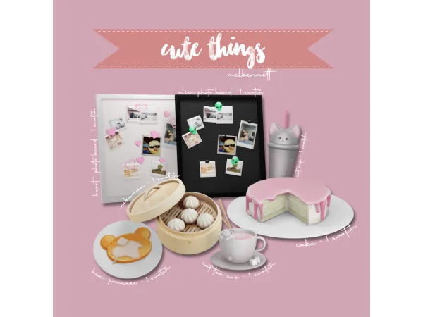 Mix Cute Things Collection - The Sims 4 Custom Content
