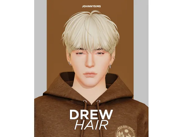 Maxis Match Drew Hair by JohnnySims - The Sims 4 Custom Content