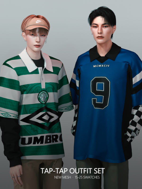 Alpha Tap Tap Outfit Set by simsfinds - The Sims 4 Custom Content