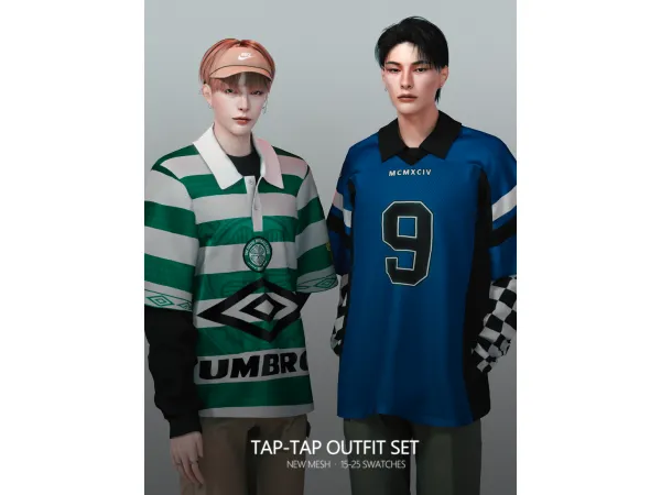 Alpha Tap Tap Outfit Set by RONA_SIMS - The Sims 4 Custom Content