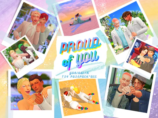 Maxis Match Yoriaith PosePack PROUD OF YOU by aith - The Sims 4 Custom Content