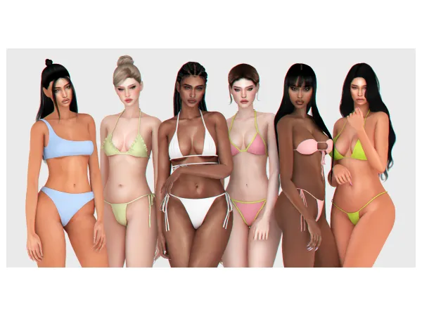 Alpha Hot Girl Summer Collection by BackTrack - The Sims 4 Custom Content