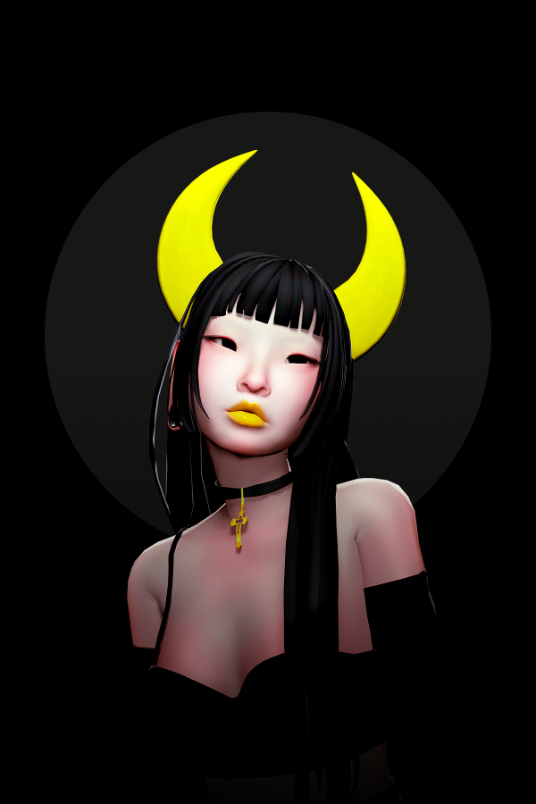 Mix Crescent Horns by simsfinds - The Sims 4 Custom Content